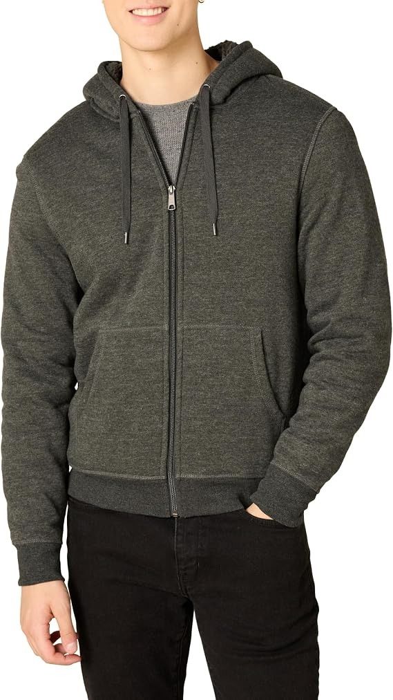 Dark Grey Zip-Up Hoodie imagen 1